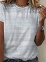 Crew Neck Casual Tribal Short Sleeve T-Shirt