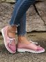 Vintage Contrast Panel Lace-Up Shoes
