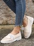 Vintage Contrast Panel Lace-Up Shoes