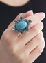 Beach Vacation Style Vintage Turtle Open Ring
