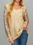 Party Loose V Neck T-shirt
