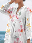 Floral Loose Casual Long Sleeve Top