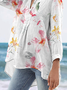 Floral Loose Casual Long Sleeve Top