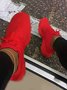 Solid Color Simple Lace-Up Outdoor Sneakers