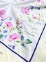 Casual All Season Printed Polyester Lightweight Household Braided Hot List Kerchief Scarf for Women