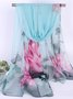 Vintage Bohemian Floral Print Long Scarf   Breathable Quick Dry