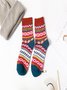Casual Paisley All Season Cotton Anti-Bacterial Household Best Sell Over the Calf Socks Regular Socks for Women