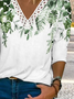 Loose Casual Leaf T-Shirt
