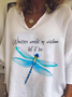 Vacation V Neck Dragonfly T-Shirt