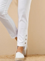 Casual Cotton-Blend Regular Fit Casual Pants