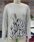 Leaf Casual Crew Neck Long sleeve T-Shirt