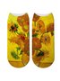 Retro Art Oil Painting 3D Printing Socks
