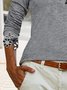 Daisy embroidery loose holiday flowers Long Sleeve T-Shirt plus size