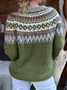 Geometric Loose Casual Sweater