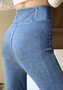 Casual Plain Autumn Natural High Elasticity Daily Tight Denim Regular Size Jeans for Women
