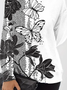 Crew Neck Casual Butterfly Sweatshirts