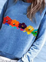 Floral Casual Regular Fit Sweatshirt