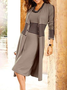 Women Stripe Sleeveless Dress & Open Front Coat