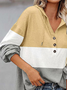 Geometric Casual Autumn Daily Loose Long sleeve Regular H-Line Regular Sweatshirt for Women
