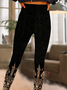 Women Ethnic Autumn Vacation Polyester Natural Daily Loose Leggings H-Line Leggings