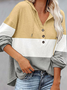 Geometric Casual Autumn Daily Loose Long sleeve Regular H-Line Regular Sweatshirt for Women