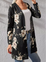 Casual Loose Floral Other Coat