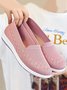 Round Toe Breathable Mesh Flat Heel Soft Sole Comfortable Lightweight Casual Sneakers