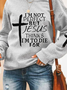 Casual Loose Text Letter Sweatshirt