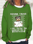 Loose Casual Text Letter Sweatshirt