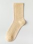 Casual Retro Twist Pattern Warm Wool Socks Autumn and Winter Socks