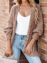 Off Shoulder Sleeve Casual Others Sweater Coat