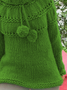Turtleneck Wool/Knitting Plain Sweater
