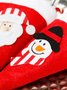 Christmas Snowman Santa Claus Cutlery Protector Placemat Decoration Holiday Party Decoration