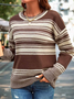 Casual Regular Fit Striped Sweater