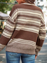 Casual Regular Fit Striped Sweater