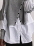 Crew Neck Casual Plain tunic