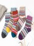 Casual Paisley All Season Cotton Anti-Bacterial Household Best Sell Over the Calf Socks Regular Socks for Women