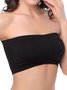 Women Strapless Double Layer Extended Breast Wrap High Elastic Invisible Underwear Plus Size