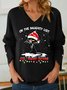 Women On The Naughty List And I Regret Nothing Printed Snow Cat T-shirt