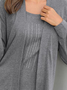 Casual Knitted Hot Diamond T-shirt & Cardigan Two-piece Set