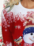 Loose Christmas Knitted T-Shirt