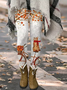 Casual Tight Cat Leaf Leggings