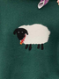Ewe Crew Neck Yarn/Wool Yarn Sweater