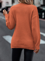 Plain Loose Casual tunic Sweater