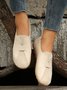 Vintage Casual Anti-Suede Panel Flats