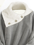 Others Fluff/Granular Fleece Fabric Casual Sweatshirt