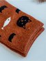 5Pcs Cat Pattern Cotton Socks Set Autumn Winter Warm Accessories