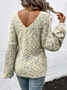 Yarn/Wool Yarn Casual Loose Sweater
