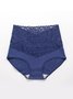 Women Sexy Plain Lace Breathable Lightweight Briefs