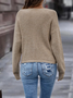 Regular Fit Casual Plain Sweater